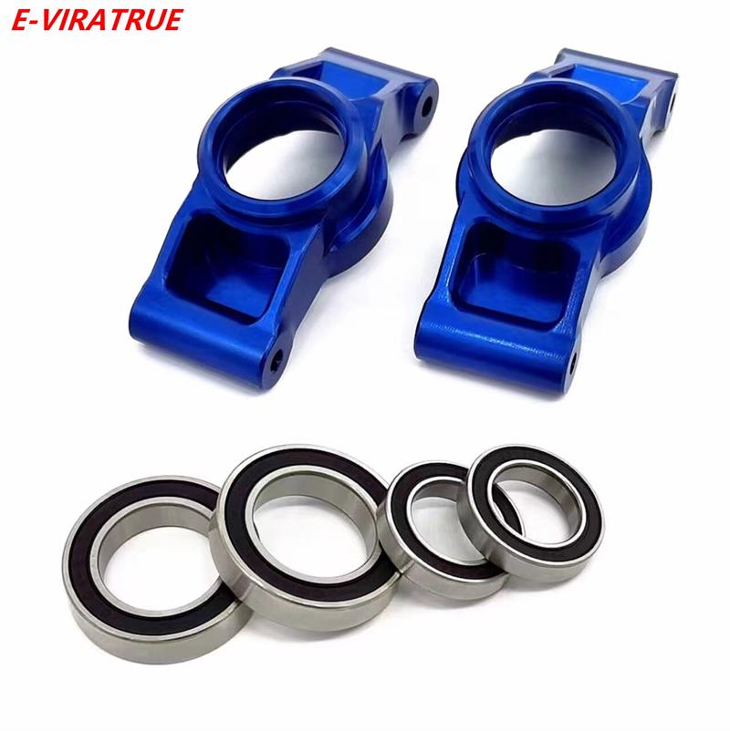 E-VIRATRUE 7075 Aluminum Rear Stub Axle Carriers For TRAXXAS XMAXX 8S&XRT 1/5 