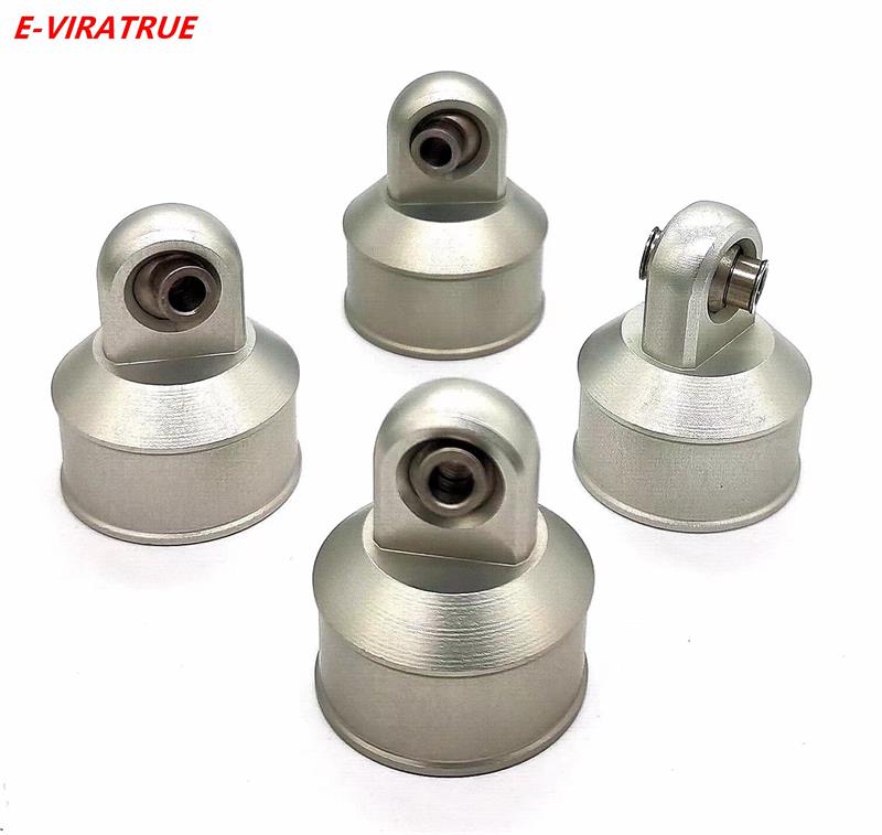 E-VIRATRUE 7075Aluminum Shock Cap For TRAXXAS XMAXX 8S&XRT 1/5 4pcs