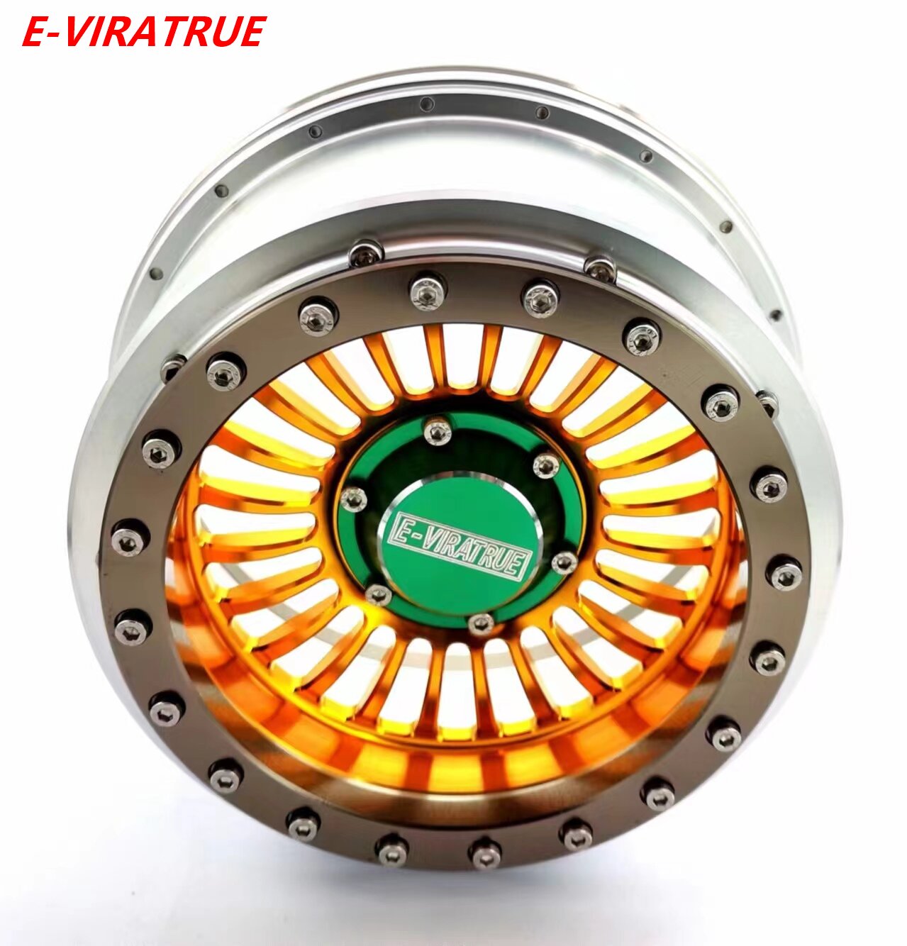 E-VIRATRUE Aluminum Wheel For Losi DBXL-E 2.0&GAS&TRAXXAS XRT/XMAXX/Kraton/Outcast&30 Degree North truck 1/5 