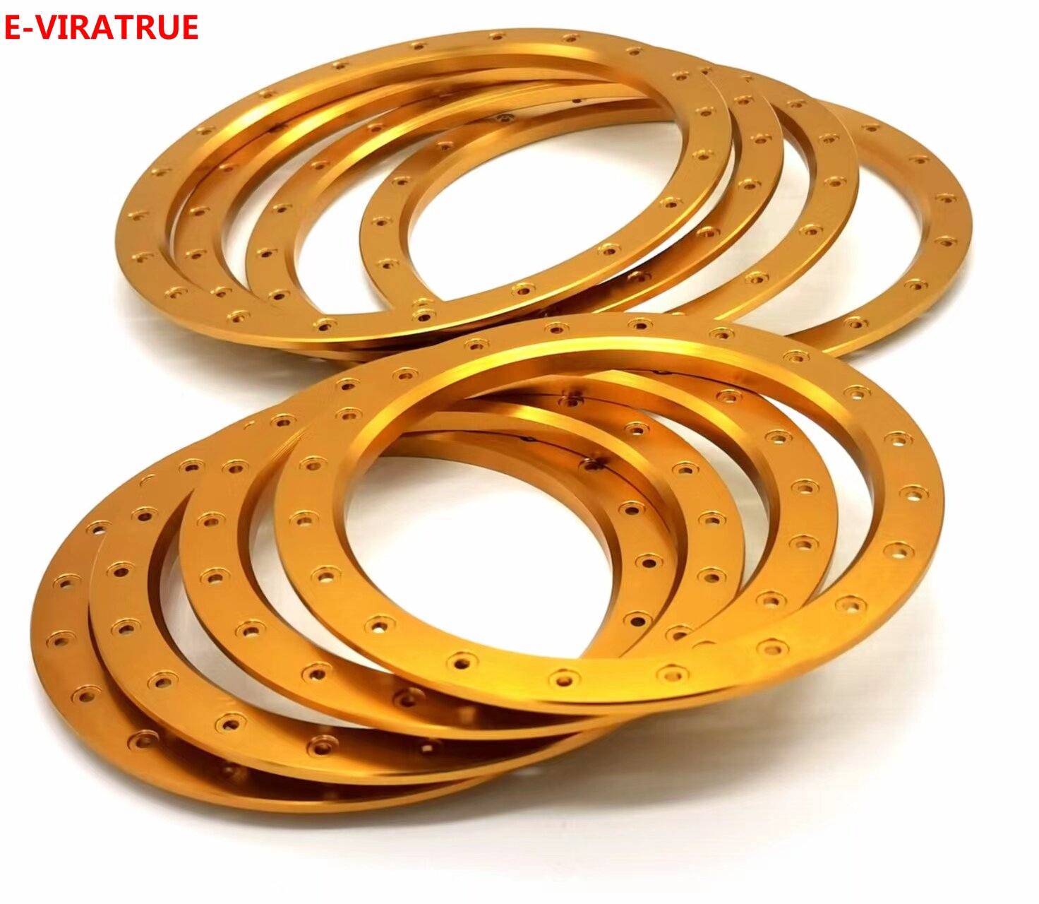 E-VIRATRUE Outer&Inner Aluminum Lock Rings For Proline MX43 Tire